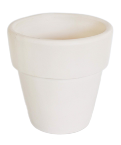 Chậu đất nung trắng